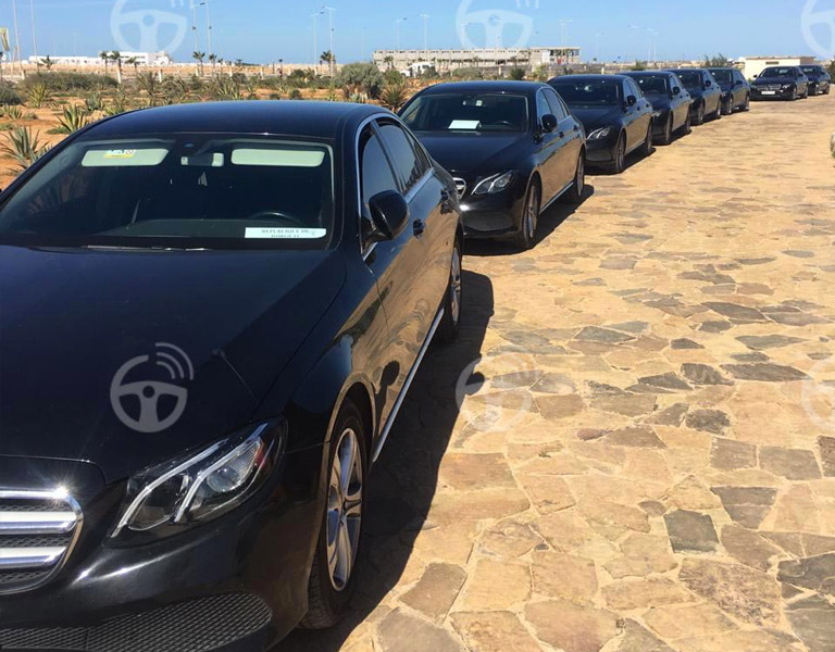 Luxury private driver Mercedes-Benz E-Class luxury car for airport transfer Mohammed V cmn casablanca