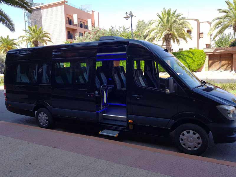 Marrakesh Menara airport transfer Excursions and trips in morocco Mercedes-Benz SPRINTER