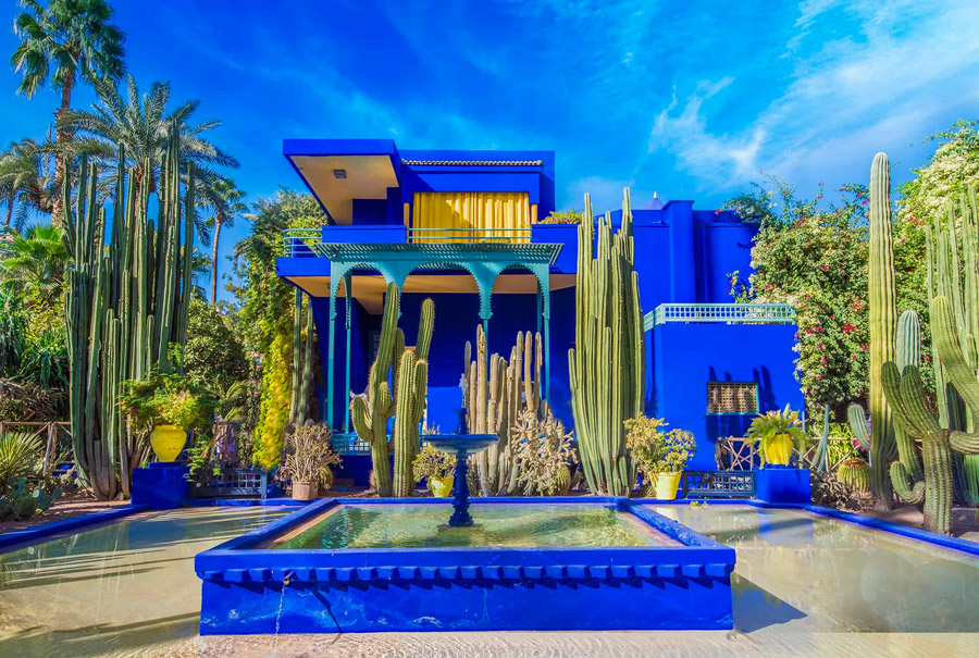 马拉喀什梅纳拉机场接送 majorelle 花园